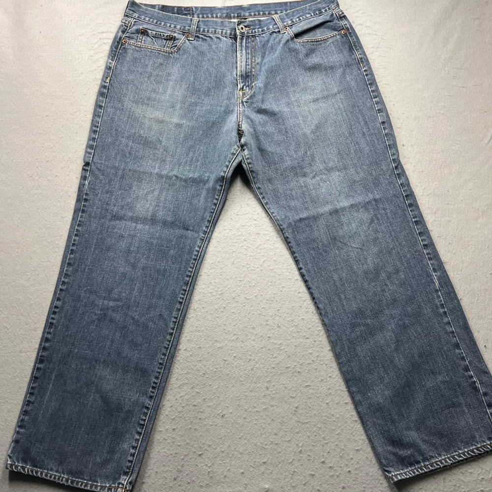 Lucky Brand Mens Blue Straight Leg Denim Jeans Size 40‎ Reg Inseam 100% Cotton